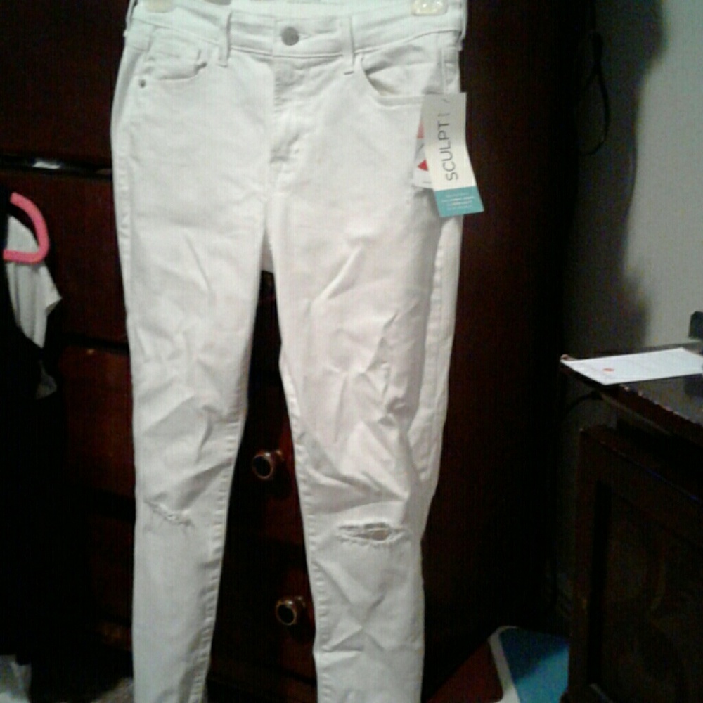 White Old navy super skinny ankle